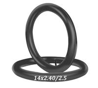 14" Bike Inner Tubes Fit 1.75/1.95/2.125/2.40/2.50 with Schrader Valve - with Spare Tire Replace Electric Scooter Accessories Compatible with Road and Mountain Bike Tires(14X2.4/2.5)