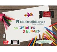 14 blanko Bildkarten zum Gestalten & Bemalen für das Kamishibai