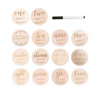 14 Cartes Jalons, 1 Stylo D’Écriture, Cartes Jalons, Cartes Bébé Jalons En Bois, Tableau D’Affichage De Nom De Bébé En Bois, Carte Mensuelle Bébé, Carte Bébé En Bois