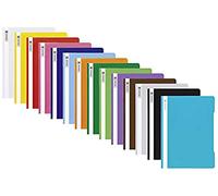 14 chemises A4 Brunnen en polypropylène - Couleurs assorties - Couverture transparente 14er Sortierung