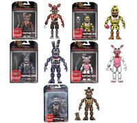14 cm FNAF figurines cauchemar Freddy Bonnie Foxy Chica figurine mobile lumière noire Freddy Frostbe Collection jouets Nightmare Bonie 14cm