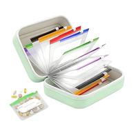 14 Color Coded Waterproof Pill Bags Set | Travel Supplement Pouch Case