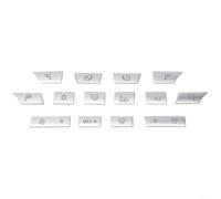 14 Couvre-Boutons AC Chrome pour BMW pour f10 F07 14 Couvre-Boutons | Installation pour facile pour modification, finition chrome , protection contre les rayures, design élégant