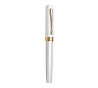 14-Dian-Stylo Plume N11 En Métal À Géométrie Créative,Lame À Plume 35 -,Forme De Coupe,Fournitures Scolaires Et De Bureau,Cadeau De Papeterie D'écriture - Type Doricorder(White)-Blade M(0.65-0.9mm)