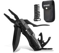 14 En 1 Couteau Multifonction, Couteau Pliant Pince Multifonction, Couteau Militaire De Poche Survie En Acier Inoxydable Avec Pince Tournevis Pour Activités Extérieures, Camping,Randonnée