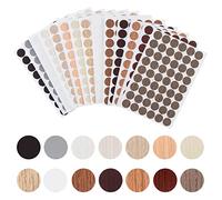 14 Feuilles Cache Vis Auto-adhésif,756 Pièces Couvre Vis Imperméable en PVC,Autocollant Couvre Vis Décoratif,Cache de Trou de Vis pour Meuble Placard Armoire Table Chaise Ø 21mm