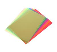 14 Feuilles de Lecture Colorées A4 en PVC pour Dyslexie, 14 | Translucides, Sept Couleurs, Aide au Suivi Oculaire la Concentration, pour Élèves, Garçon et Filles, Lecture Guidée