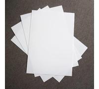 14 feuilles de papier thermos rétractable, papier rétractable ou papier magique imprimable sur imprimante à encre. Format A4. Plastique magique (blanc)