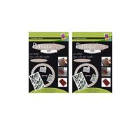 14 feuilles de plastique fou 26,2 x 20,2 cm - Noir