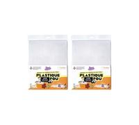 14 feuilles de plastique fou - cristal