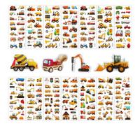 14 Feuilles Voiture lot Gommettes, D'autocollants 3d Imperméables Pour Excavatrice, Autocollants Gommettes Stickers pour Enfants 2 à 4 Ans, pour Garçon fille Bricolage Scrapbooking Récompense Cadeaux