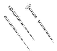 14 g/16 g/18 g ASTM F136 Épingle d'insertion conique pour piercing en titane pour filetage interne Tragus/Hélix/Lèvre/Nez/Hélix/Bijoux de piercing Boucles d'oreilles en cartilage Labret Clous de nez