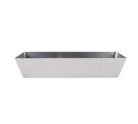14 Inch Mud Pan Stainless Steel High Strength Smooth Non Stick Drywall Tool Tray Bucket for Cement Mortar Putty Paint Mixing Durable Construction Tool