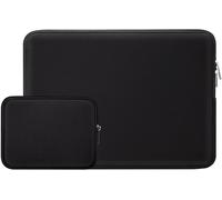 14 Inch Protective Laptop Case with Accessories Pouch Compatible with 13.9-14.1 Inch Notebook Tablet Ultrabook Chromebook (Black)