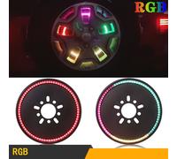 14 Inch Spare Tire Rgb Led Brake Lights Third Wheel Lamp For Jeep Wrangler Jk/jl RGB