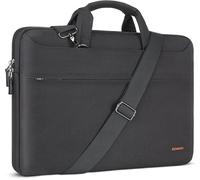 14 Inch Waterproof Protective Laptop Case with External USB Charger Port Shoulder Bag for 14 Inch ThinkPad P14s T14s L14 Gen 2/Lenovo Yoga 520/Chromebook 3, Black Noir