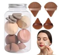 14 Kit Éponges De Maquillage Et Houpettes, Éponge Maquillage Fond De Teint, Mélangeur De Beauté Éponges De Fondation, ni Éponges De Maquillage (7 Éponges + 7 Œufs De Beauté)