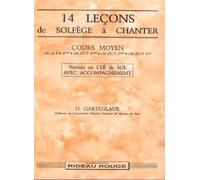 14 leçons de solfège à chanter : Cours Moyen.