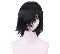 14" Men's Anime Cosplay Full Wigs Heat Resistance Fiber Synthetic Hair The Lost Tomb Kylin Zhang Short Cosplay Wig