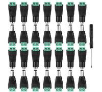 14 Paires De Connecteurs Adaptateurs Cc Mâles Et Femelles 5,5 Mm X 2,1 Mm Pour Alimentation 12 V Cc Connexion Sécurisée Sans Soudure Idéal Pour Caméras De Vidéosurveillance Rubans LED Et Routeurs