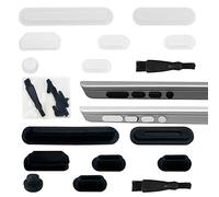 14 Pcs Bouchons Anti-PoussièRe pour Macbook Pro14/16, Durable Dust Plug Caches/Carte SD/Carte Casque/Carte Hdmi/Carte Magsafe/Emplacement pour Carte Type-C Bouchon Anti-PoussièRe,Brosse De Nettoyage