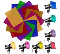 14 Pcs Filtre Coloré en Plastique Transparent Filtre Gel 7 Couleurs Différentes Filtres Correcteurs 22 * 28cm Filtre de Correction Sécurité pour Lecture Enfants Films Photo Lampe