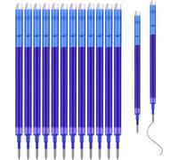 14 Pcs Recharges De Stylo Rechange,Bleues, Compatible Avec Pilot Frixion, Bon Rapport Qualité/Prix, Stylo Roller Effaçable, Pointe 0,7 Mm,Encre Thermosensible, Recharges Pour Styloremplaçable