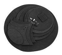 14 Pcs Round Pad, Drum Practice Pad EBR Material Drum Mute Practicing Pad pour Joueur