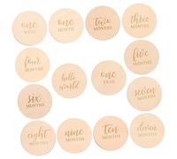 14 Pièces Accessoires Photo Cartes Jalons Blocs Pour D'étape Du Nouveau-né Cartes De Photographie Infantile D'étape De Bébé Blocs De Bébé Les Copeaux De Bois BESTonZON