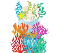 14 Pièces Animaux Océan Décorations de Gâteaux, Océan Étoile de Mer Crabes Tortues Poulpes D'algues Cupcake Toppers, Décoration Gâteau Thème Océan pour Thème Océan Fête D'anniversaire Topper