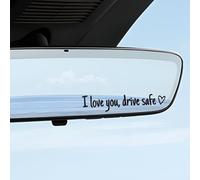 14 Pièces Autocollant De Rétroviseur "I Love You,Drive Safe", Accessoire De Fenêtre De Voiture, Je T'ai-Me Conduis Prudemment, 7 Couleurs, Toucher Chaud, Adaptées Aux Rétroviseurs De Voiture