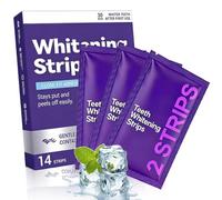 14 PièCes Bandes Blanchissantes Violettes, Kit De Blanchiment Des Dents, Bande Blanchiment Dentaire, Pour Des Dents Plus Blanches, Confortable à Porter, Haleine FraîChe
