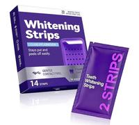 14 Pièces Bandes de blanchiment pourpre,Bande Blanchiment Dentaire,Blanchissantes Doux Des Dents,Whitening Strips Efficace, Élimine Taches Café/Thé/Vin, Résultats Visibles Rapidement
