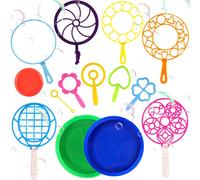 14 Pieces Bubble Wand Soap For Games Bubble Maker,Soap Bubble Kit For Children,Large Bubble Wands Soap For Outdoor Activities,Children's Birthday