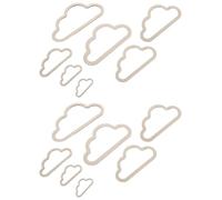 14 Pièces Cadre Nuage en Bois pour Macramé, DIY