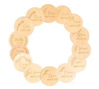 14 Pièces Cartes Mois par Lot de Repères Croissance Naissance | Décor Khaki, Accessoires Photo pour Nourrisson, Suivi Première Année, Design Unique