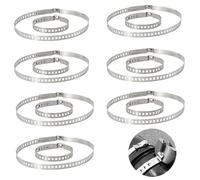 14 Pièces Collier Soufflet Cardan Réglable, 304 Universel Collier de Serrage Inox Métallique Serflex pour Soufflet de Cardan Plupart des Voitures (serrage inox (7 petits 20-50mm + 7 grands 50-120mm))