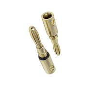 14 Pièces de Fiches Bananes Connecteurs Plaqués Or Connecteur Audio pour Prises de Haut-Parleur