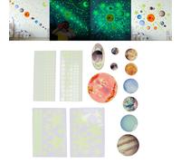 14 pièces de planète lumineuse autocollant mural Glow in The Dark Star système solaire autocollant pour les enfants chambre maternelle
