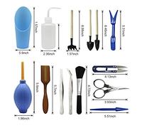 14 pièces Ensemble d'outils de Plantation de Jardin bonsaï succulente Transplantation Miniature fée Mini Jardin Plantation Outils à Main de Jardinage pour Le Jardin de Bureau à