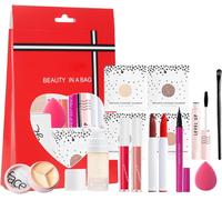 14 Pièces Kit De Maquillage Tout-En-Un Avec Coffret Cadeauensemble Cadeau De Maquillagekit De Démarrage Essentiel De Cosmétiquemakeup Starter Set Professionnel Pour Les Yeux/Visage/Lèvres