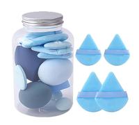 14 Pièces Kit Éponges De Maquillage Et Houpettes | Éponge Fond De Teint Éponge Maquillage Avec Boîte De Rangement | Mélangeur De Éponges De Fondation Pour Fond De Teint Utilisation Humide Et Sèc