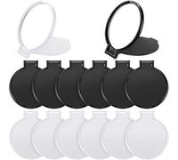 14 Pièces Mini Miroir Compact 2 Couleurs (Noir, Blanc) Pliant Miroir De Poche Rond Portable Miroir De Maquillage En Vrac Pour Femmes Filles Voyage Utilisation Quotidienne