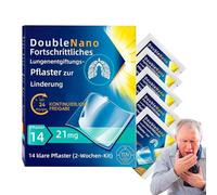 14 Pièces Patchs De Désintoxication Pulmonaire Double Nano Avancés | Pour Le Nettoyage Des Poumons,Pour Bien-être,Récupération,Santé,Fumoirs,Maison