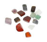 14 Pièces Pierre de Chakra Décorative Portable en Naturelle | Résistante à L'usure, Adaptée à Contemplation Yoga, Effet Décoratif, Idée Présent Anniversaire et Nouvel An Style Aléatoire