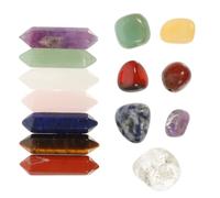 14 Pièces Pierres de Yoga en Cristal, Coffret, Décor