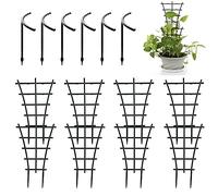 14 Pièces Plantes Grimpantes Support, Treillis de Jardin pour Plantes, Jardin Treillis Grimper Supports, Support de Plantes en Plastique, 2 Spécifications, pour Plantes Grimpantes et Vignes