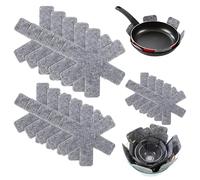 14 pièces Protege Poele, 38/33/22 cm Protege Casserole Et Poele, Protection Poele Contre Les Rayures, Protège Vos Casseroles, Bols, Ustensiles de Cuisine (Gris)