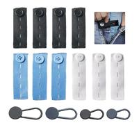 14 Pièces Rallonge Bouton Pantalon Kit, Elargisseur Pantalon Réglable, Extension de Taille éLastique pour Pantalon Jeans Slacks Robe Enceinte Femme Homme(Noir&Bleu&Blanc)