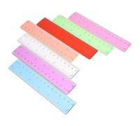 14 Pièces Règle Transparente Colorée 15cm en Plastique